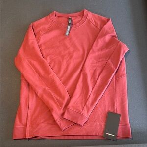 Lululemon Athletica Red Crewneck Sweater Soft and Minimalist